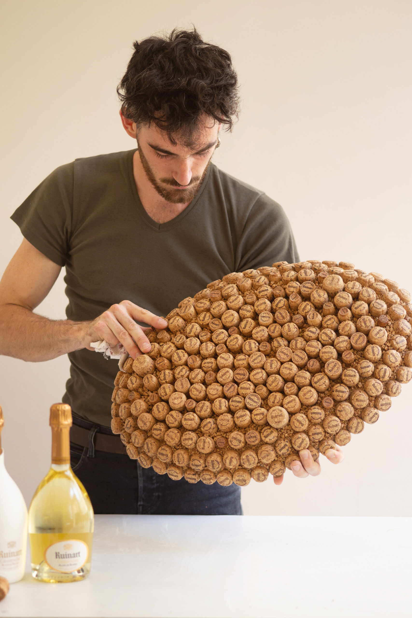 Johé Bruneau, Ruinart, Plateau upcycled
